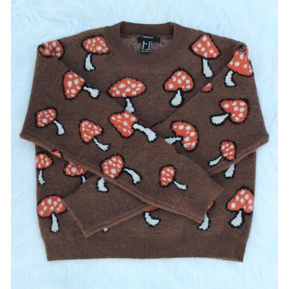 mushroom sweater size L